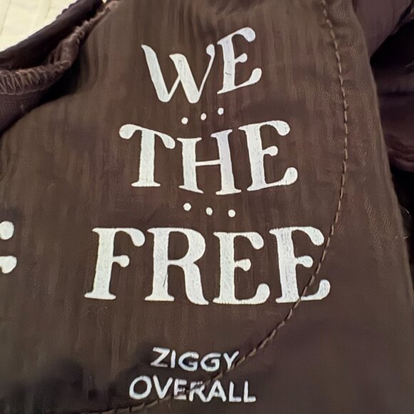 Free People We the Free Ziggy Overall black corduroy women's size medium - Picture 3 of 8